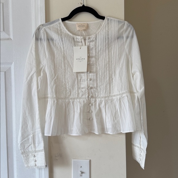 SEZANE cotton blouse - Picture 3 of 9
